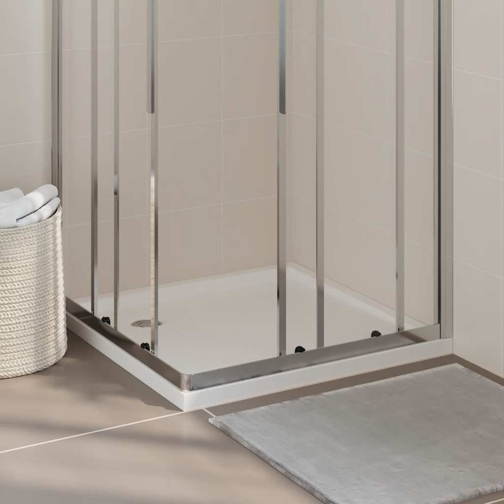 Square Shower Base Tray 80x80cm ABS White | HomeAndLiving