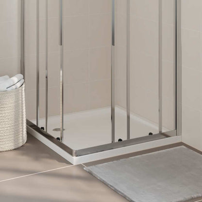 Square Shower Base Tray 80x80cm ABS White | HomeAndLiving