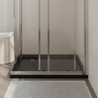 Black Square Shower Base Tray 90x90cm | HomeAndLiving