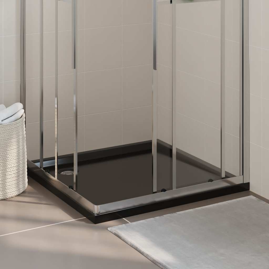 Black Square Shower Base Tray 90x90cm | HomeAndLiving