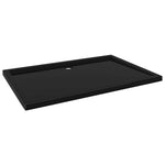 Black Shower Base Tray 80x120cm ABS | HomeAndLiving