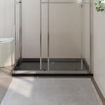 Black Shower Base Tray 80x120cm ABS | HomeAndLiving