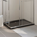 Black Shower Base Tray 80x120cm ABS | HomeAndLiving