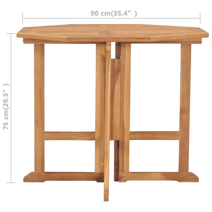 Decorative Folding Garden Dining Table 90x90x75 Home Decor Accent Patio Relax 