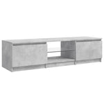Concrete Grey TV Cabinet with LED Lights