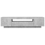 TV Cabinet LED Lights Concrete Grey 160cm | HomeAndLiving