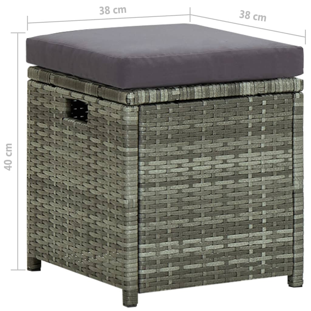 6 Piece Outdoor Rattan Lounge Set Cushions | HomeAndLiving