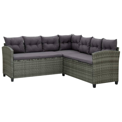 6 Piece Outdoor Rattan Lounge Set Cushions | HomeAndLiving