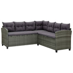 6 Piece Outdoor Rattan Lounge Set Cushions | HomeAndLiving