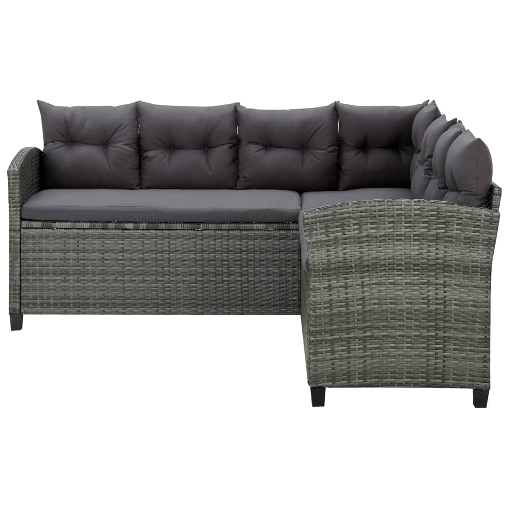6 Piece Outdoor Rattan Lounge Set Cushions | HomeAndLiving