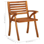 Premium Garden Dining Chairs with Cushions Home Decor Accent Home Comfort