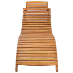 Minimalist Garden Sun Lounger with Cushion Relaxing Seating Summer