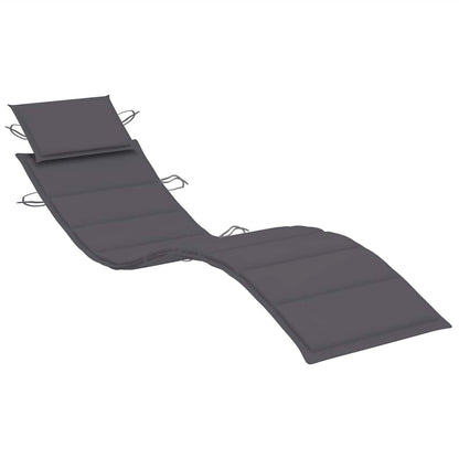Minimalist Garden Sun Lounger with Cushion Relaxing Seating Summer 