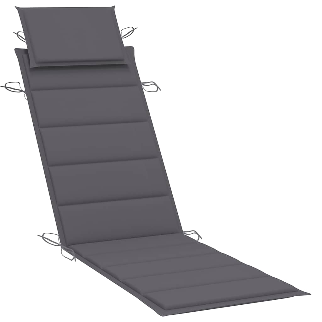 Minimalist Garden Sun Lounger with Cushion Relaxing Seating Summer 