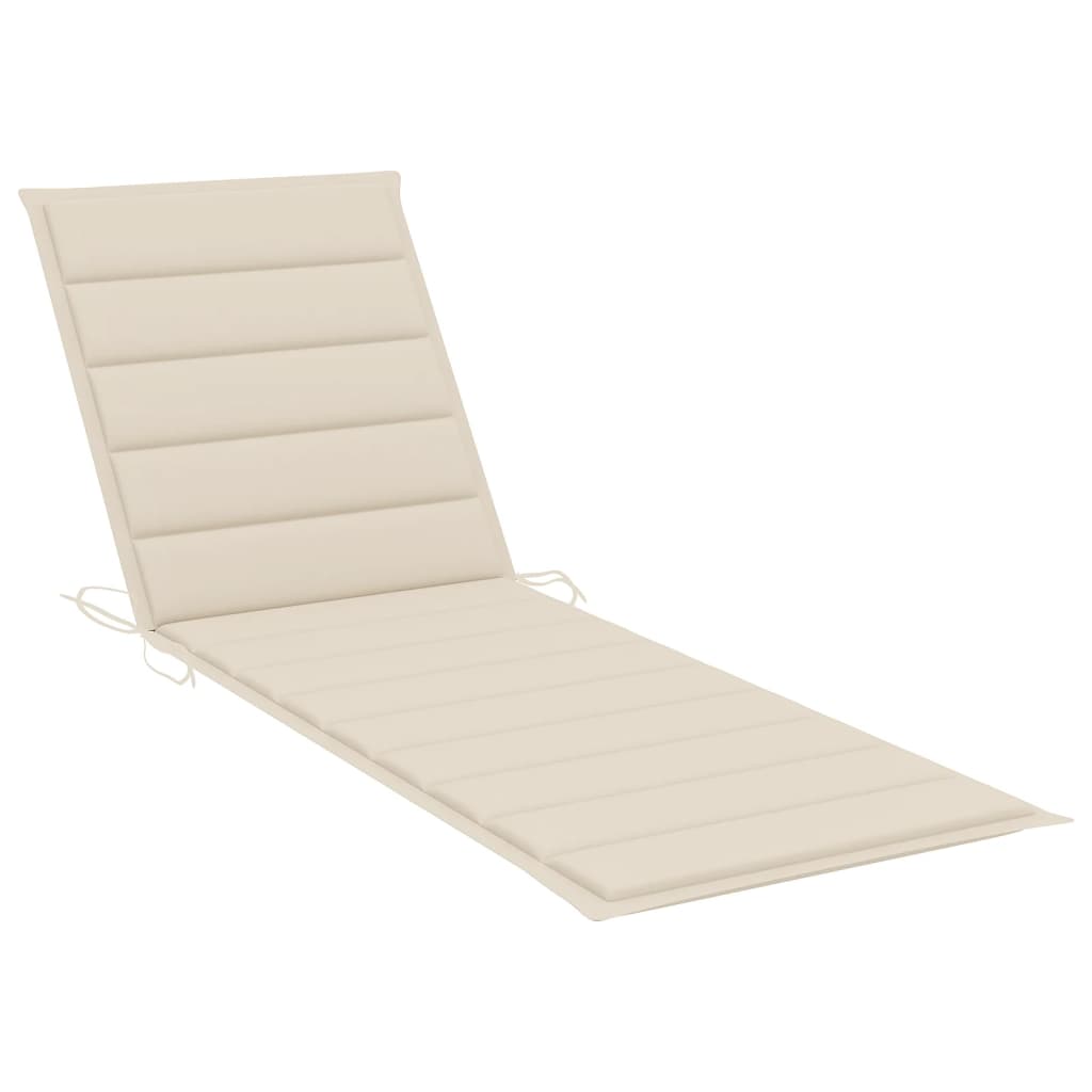 Space Saving Garden Sun Lounger with Cushion Lounge Area Evening 
