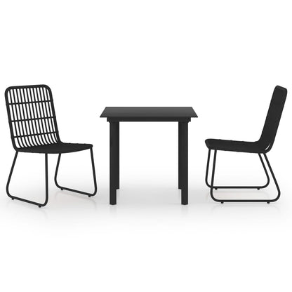 Minimalist 3 Piece Outdoor Dining Set Living Space Upgrade Essentials 