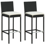 Functional 3 Piece Garden Bar Set Indoor Outdoor Use Urban Style