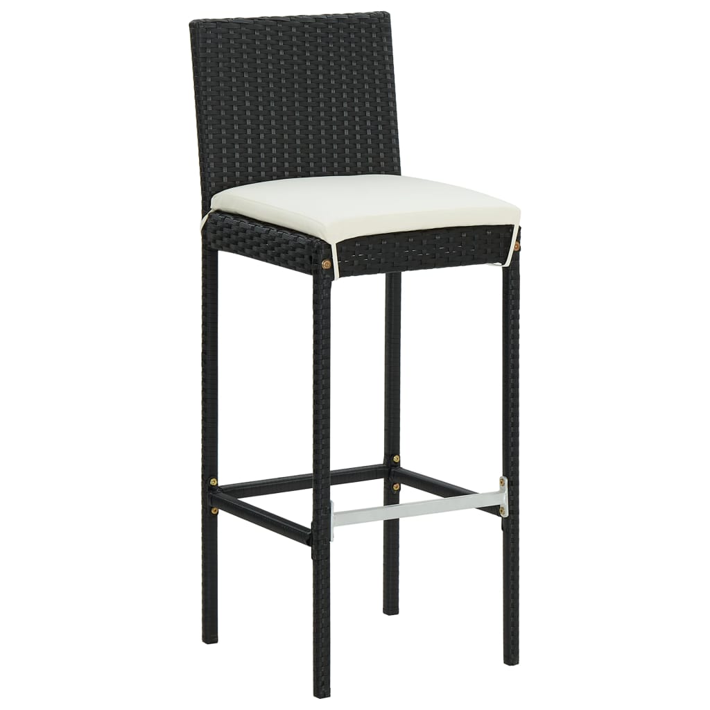 Functional 3 Piece Garden Bar Set Indoor Outdoor Use Urban Style 