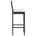 Functional 3 Piece Garden Bar Set Indoor Outdoor Use Urban Style