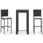 Modern 3 Piece Outdoor Bar Set Home Decor Accent Garden Leisure
