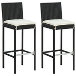 Modern 3 Piece Outdoor Bar Set Home Decor Accent Garden Leisure