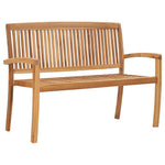 Premium Stacking Garden Bench with Cushion Living Space Upgrade Summer