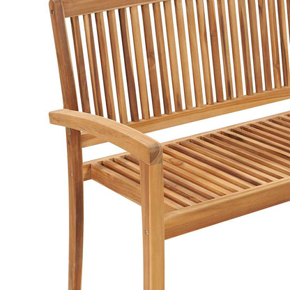 Premium Stacking Garden Bench with Cushion Living Space Upgrade Summer 