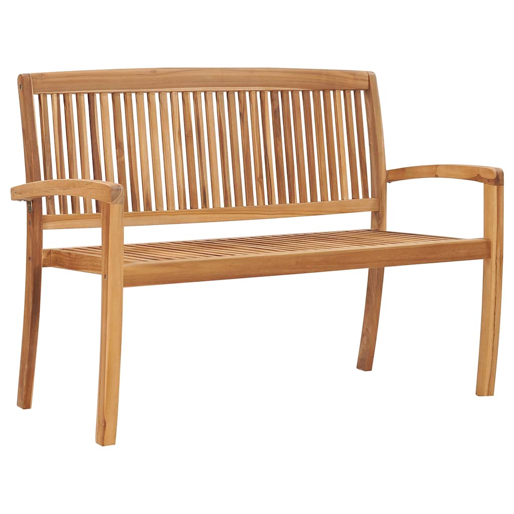 Contemporary Stacking Garden Bench with Cushion Home Use Home Comfort 
