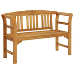 Garden Bench with Cushion Solid Acacia Wood