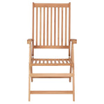 Reclining Garden Chairs 4 pcs Solid Teak Wood