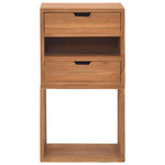 Side Table Storage Cabinet Solid Teak Wood