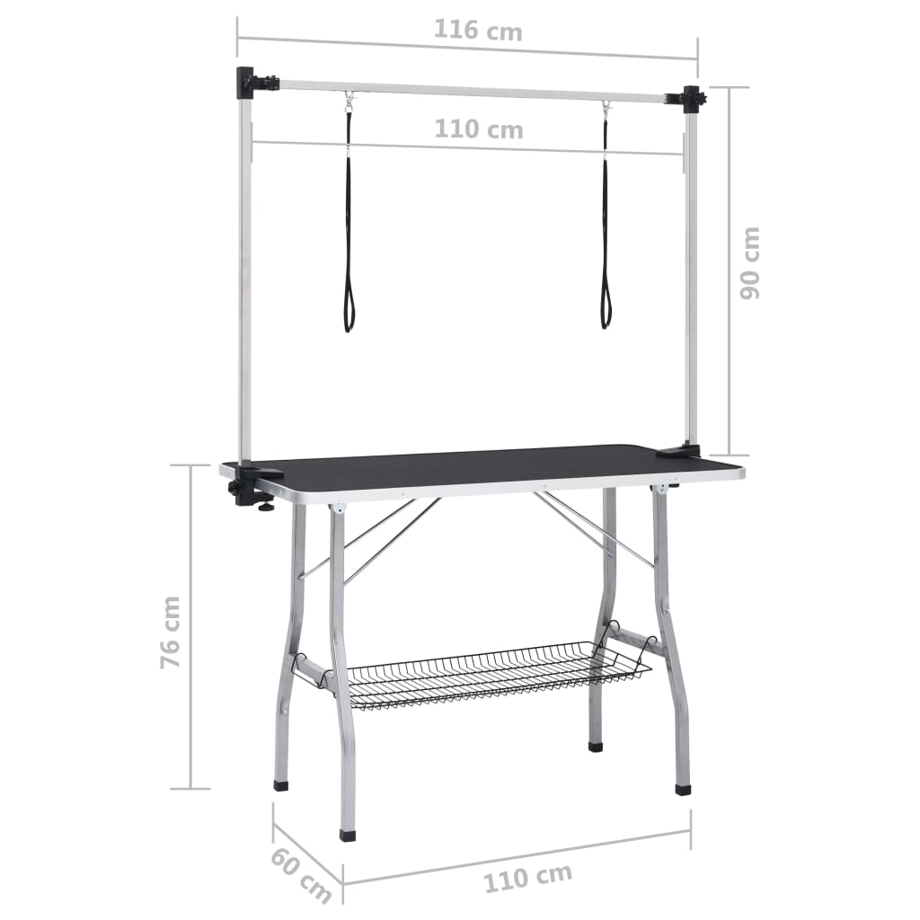 Dog Grooming Table Adjustable 2 Loops | HomeAndLiving