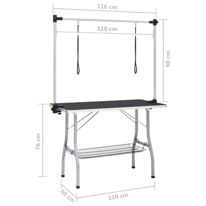 Dog Grooming Table Adjustable 2 Loops | HomeAndLiving
