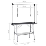 Dog Grooming Table Adjustable 2 Loops | HomeAndLiving