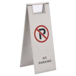 Folding No Parking Sign Stainless Steel | HomeAndLiving