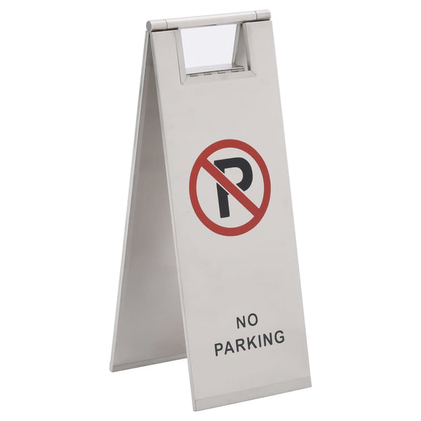  Folding No Parking Sign Stainless Steel | HomeAndLiving