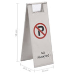 Folding No Parking Sign Stainless Steel | HomeAndLiving
