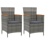 Minimalist Garden Dining Chairs 2 pcs Daily Living Essential Urban Style