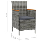 Minimalist Garden Dining Chairs 2 pcs Daily Living Essential Urban Style
