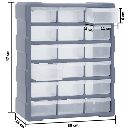 18-Drawer Parts Organiser Storage Cabinet | HomeAndLiving