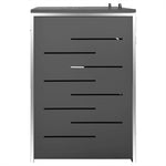 Double Wheelie Bin Shed Stainless Steel | HomeAndLiving