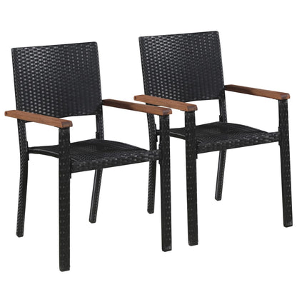 Modern 3 Piece Garden Dining Set Relaxing Seating Garden Leisure 