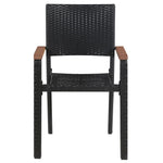 Modern 3 Piece Garden Dining Set Relaxing Seating Garden Leisure