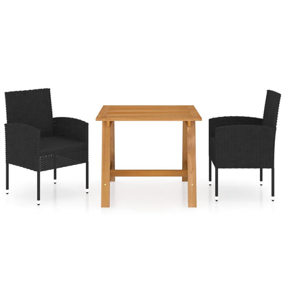Minimalist 3 Piece Garden Dining Set Home Use Modern Living 