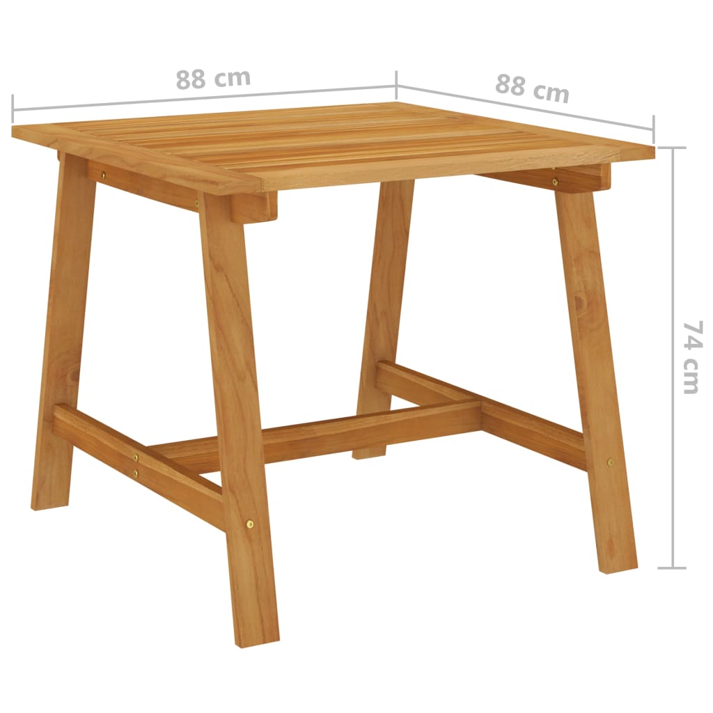 Minimalist 3 Piece Garden Dining Set Home Use Modern Living 