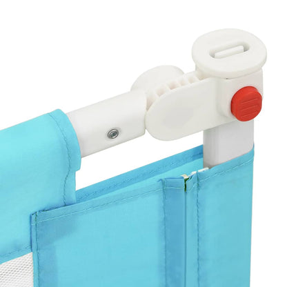 Toddler Safety Bed Rail Blue Fabric