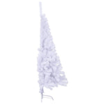 Artificial Half Christmas Tree with Stand White 150 cm PVC