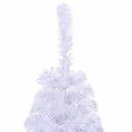 Artificial Half Christmas Tree with Stand White 150 cm PVC