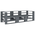 Minimalist Garden Pallet Sofa Grey 3 Relaxing Seating Modern Living