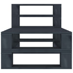 Minimalist Garden Pallet Sofa Grey 3 Relaxing Seating Modern Living